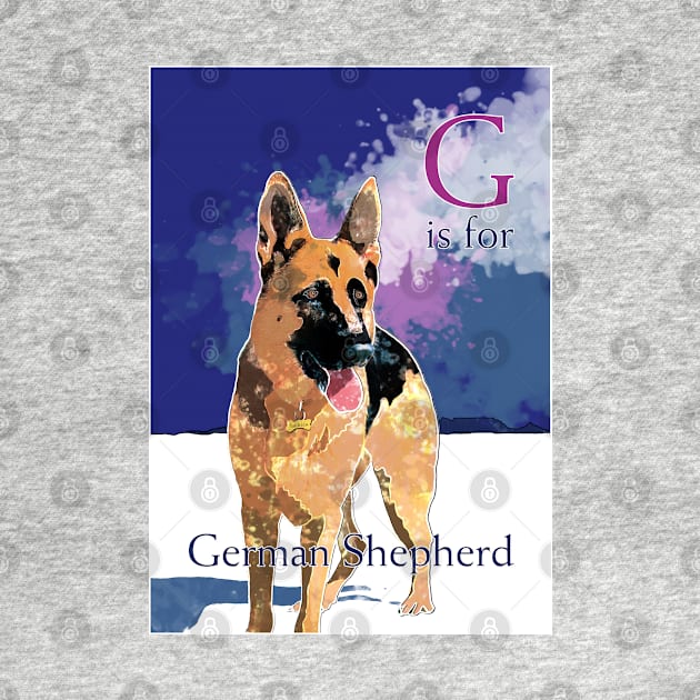 G is for German Shepherd by Ludwig Wagner